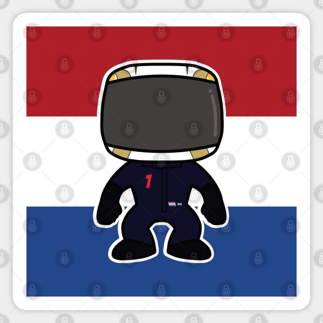 Max Verstappen Custom Bobblehead - 2022 Season Flag Edition Sticker by GreazyL